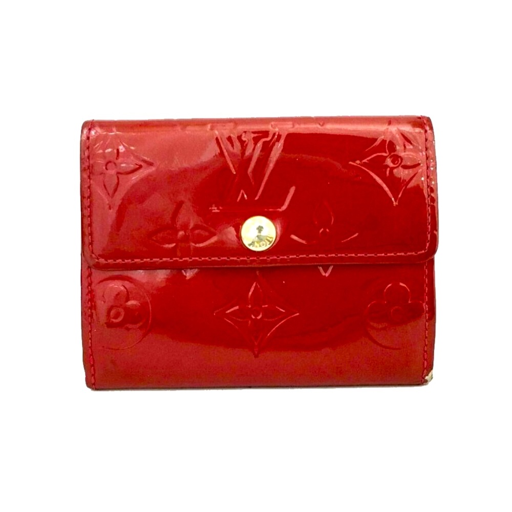 LOUIS VUITTON- AUTHENTIC LV Monogram Vernis Patent Leather Elise Wallet